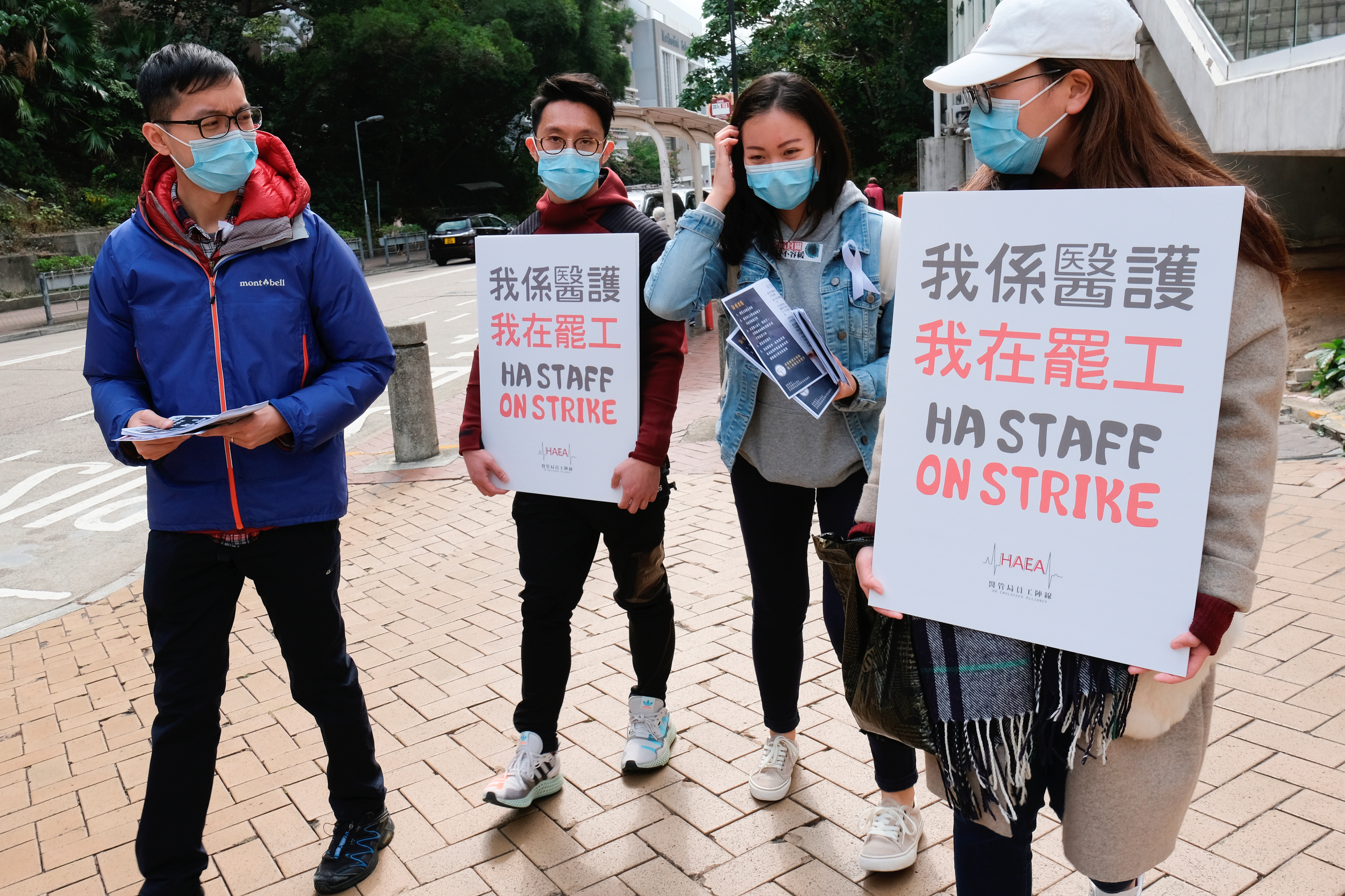 ▲▼ 香港醫護罷工。（圖／路透）