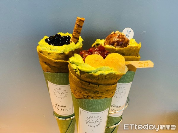 ▲▼「辻利茶舗Xgelato pique cafe」情人節大人系夢幻甜點。（圖／記者蕭筠攝）