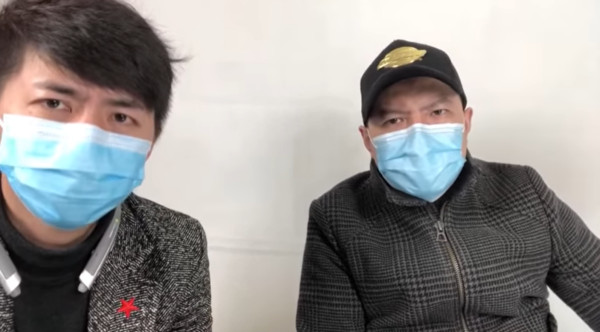 ▲▼陳秋實和武漢肺炎死難者家屬進行直播。（圖／翻攝自YouTube／陳秋實）