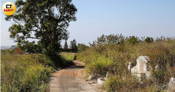 警方懷疑郭女已遭不測，沙鹿第4公墓可能是藏屍地點之一，兇手恐利用民眾撿拾先人遺骨後空蕩蕩的墓穴進行埋屍。（圖／翻攝畫面）