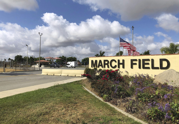 ▲美國加州馬奇空軍基地（March Air Reserve Base）。（圖／達志影像／美聯社）