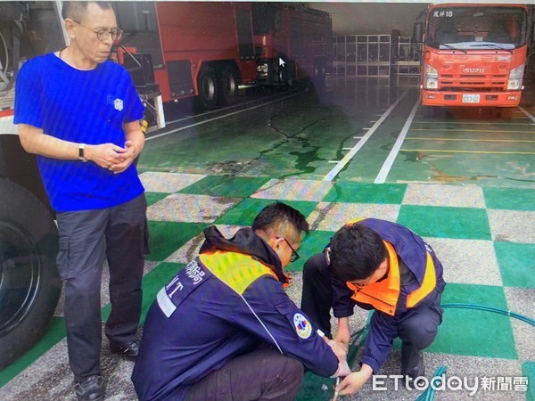 ▲高雄消防水箱車車禍，曾姓小隊長 。（圖／記者地方中心翻攝）