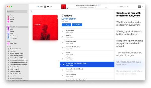 ▲▼Mac版Apple Music將添「動態歌詞」功能。（圖／翻攝自Twitter／Mike.Xu）