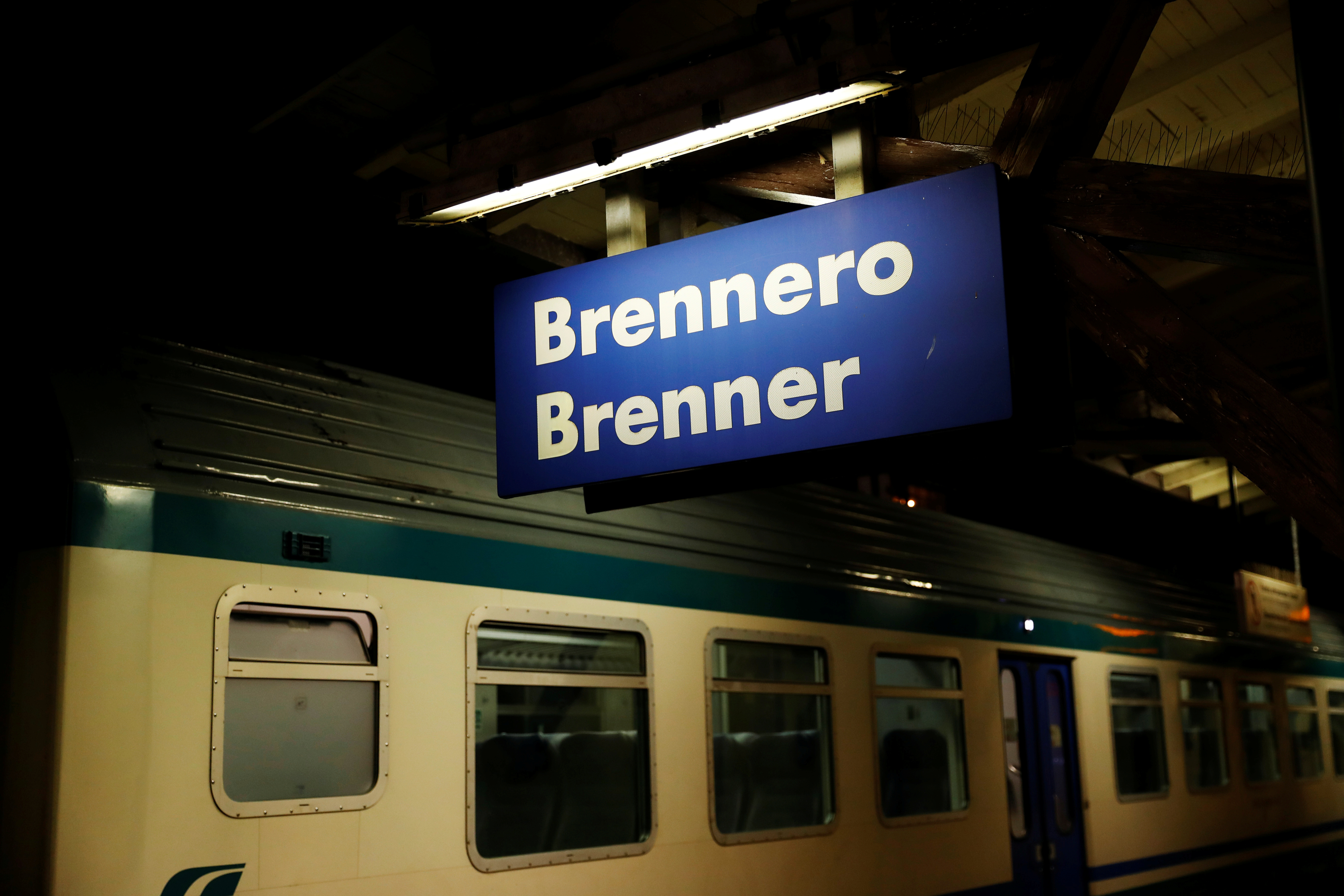 ▲▼義奧邊境布倫納山口（Brenner Pass），義大利側的車站Brennero Brenner。（圖／路透）