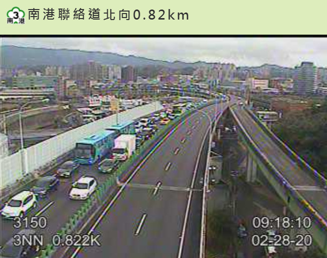 ▲▼228連假國道塞車。（圖／翻攝高公局即時路況）