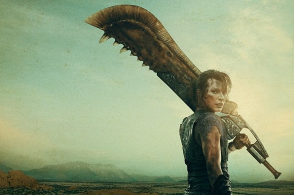 由蜜拉喬娃維琪擔任主角的《魔物獵人》真人電影，預計今年9月上映，最近釋出全新宣傳海報。（翻攝自monsterhuntermovie IG）