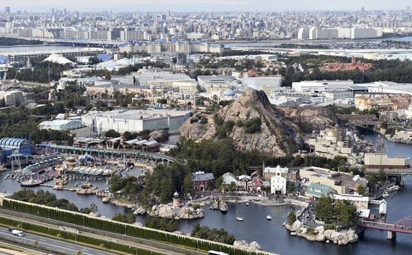 ▲▼東京迪士尼樂園休園空拍角度曝光。（圖／達志影像／美聯社）