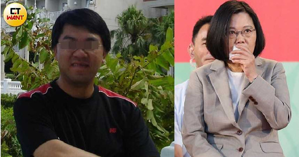 總統府第三局高官陳星利（左）遭指控賴賬，陳男還說蔡英文總統（右）是他的靠山。（圖／讀者提供、黃威彬攝）