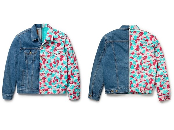 BAPE聯手Levi's把牛仔外套一分為二4種拼法 