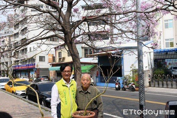 ▲彰化南郭國小側門的洋紅風鈴木大爆發冒出粉紅大泡泡。（圖／ETtoday資料照）。