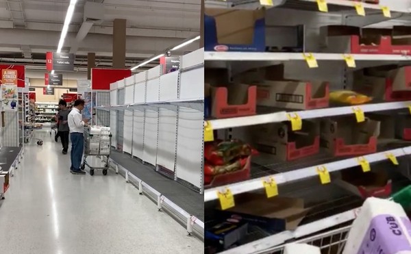 受到新冠肺炎影響，澳洲雪梨超市也出現衛生紙之亂。（圖／合成圖／路透社）