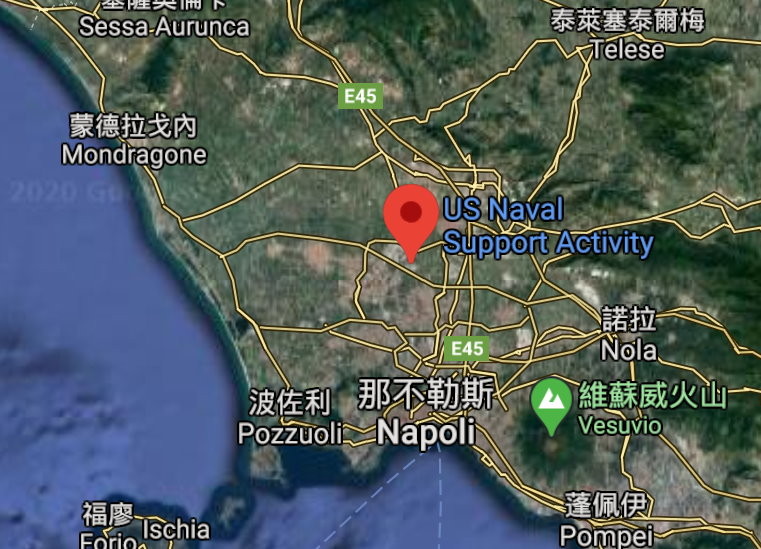 ▲▼那不勒斯的美國海軍支援設施（Naval Support Activity Naples，簡稱NSA Naples） 。（圖／翻攝自谷歌地圖）