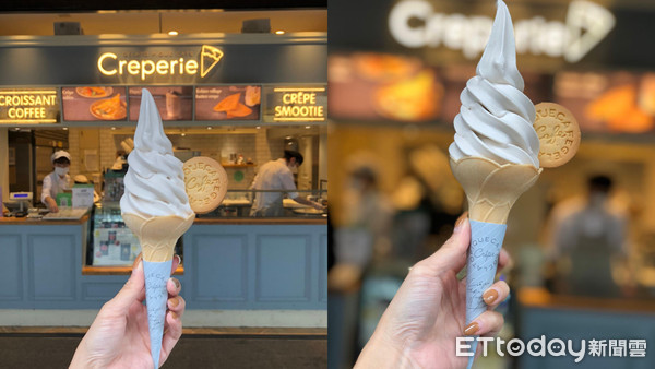 ▲▼「gelato pique cafe X 蜷尾家」打造台北限定芋頭牛奶霜淇淋。（圖／記者蕭筠攝）
