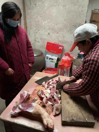 ▲▼劉順順一家意外被困荊門老家。（圖／翻攝自楚天都市報）