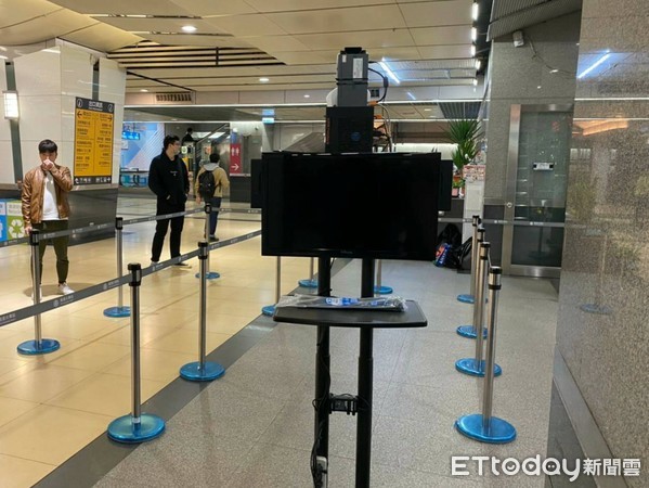 ▲▼台鐵南港站增設紅外線熱顯像儀。（圖／台鐵提供）