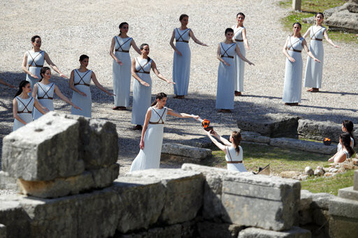▲▼      希臘雅典準備東京奧運聖火點燃儀式彩排       。（圖／達志影像／美聯社）