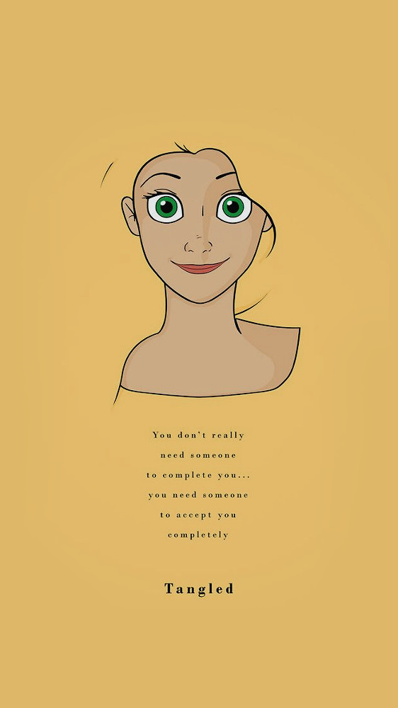 ▲迪士尼公主台詞插畫。（圖／翻攝自goldscreens.tumblr.com）
