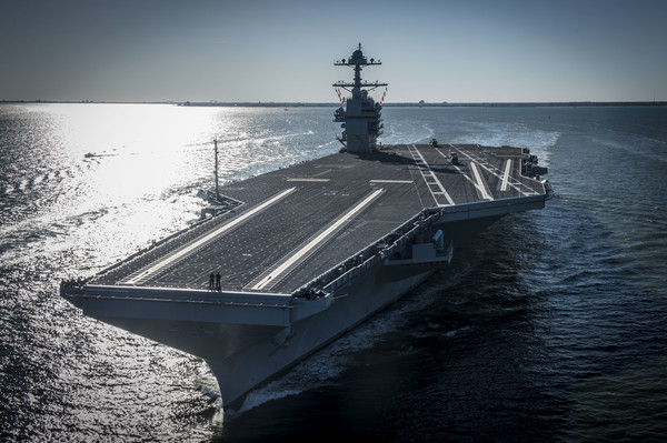 ▲▼福特號航空母艦（USS Gerald R. Ford，CVN-78）。（圖／達志影像／美聯社）