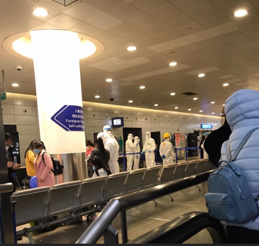 ▲上海浦東機場入境檢疫情況。（圖／受訪者提供）