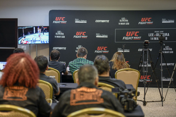 ▲▼     UFC3月14日在巴西利亞賽事，因為隔離措施，記者不能在比賽現場觀戰，只能在飯店透過轉播觀看賽事        。（圖／達志影像／美聯社）
