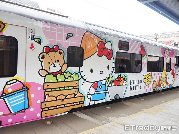 ▲凱達大飯店,環島之星Hello Kitty繽紛列車,國旅賞螢情境照。（圖／易遊網提供）