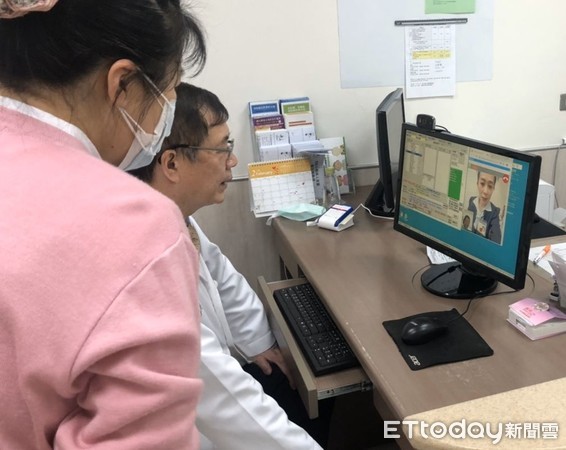 ▲台南市立安南醫院加護病房，運用平板電腦及通訊軟體，提供視訊探病服務。（圖／記者林悅翻攝，下同）