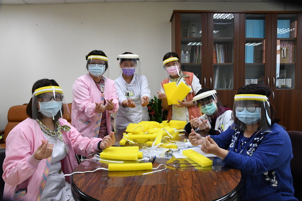 ▲台中醫院自製守護面罩。（圖／台中醫院提供）