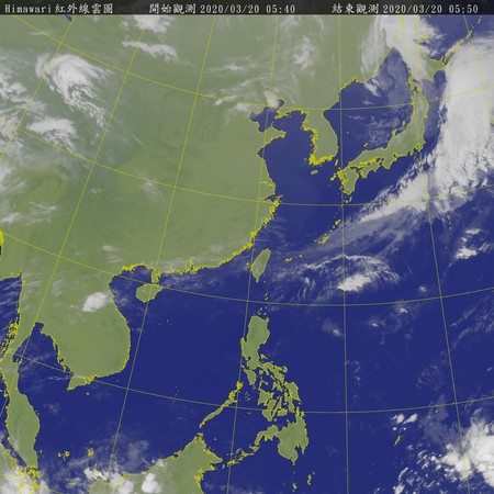 ▲▼衛星雲圖。（圖／翻攝中央氣象局）