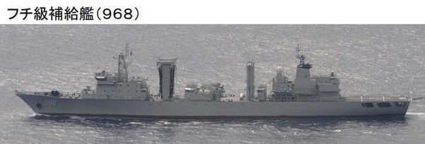 ▲中國海軍903A型綜合補給艦可可西里湖艦（舷號968）。（圖／翻攝環球時報）