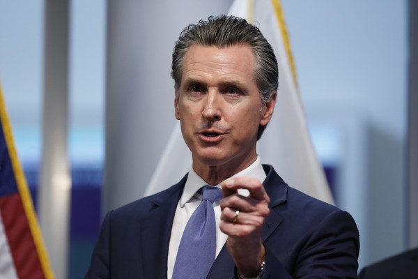 ▲美國加州州長紐森（Gavin Newsom）。（圖／達志影像／美聯社）