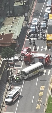 ▲新北市汐止新台五路21日中午驚傳一起死亡車禍。（圖／翻攝臉書）