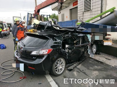 19歲男開馬三飆速撞貨車！「2死1傷」真相曝光　他時速100狂追慘了