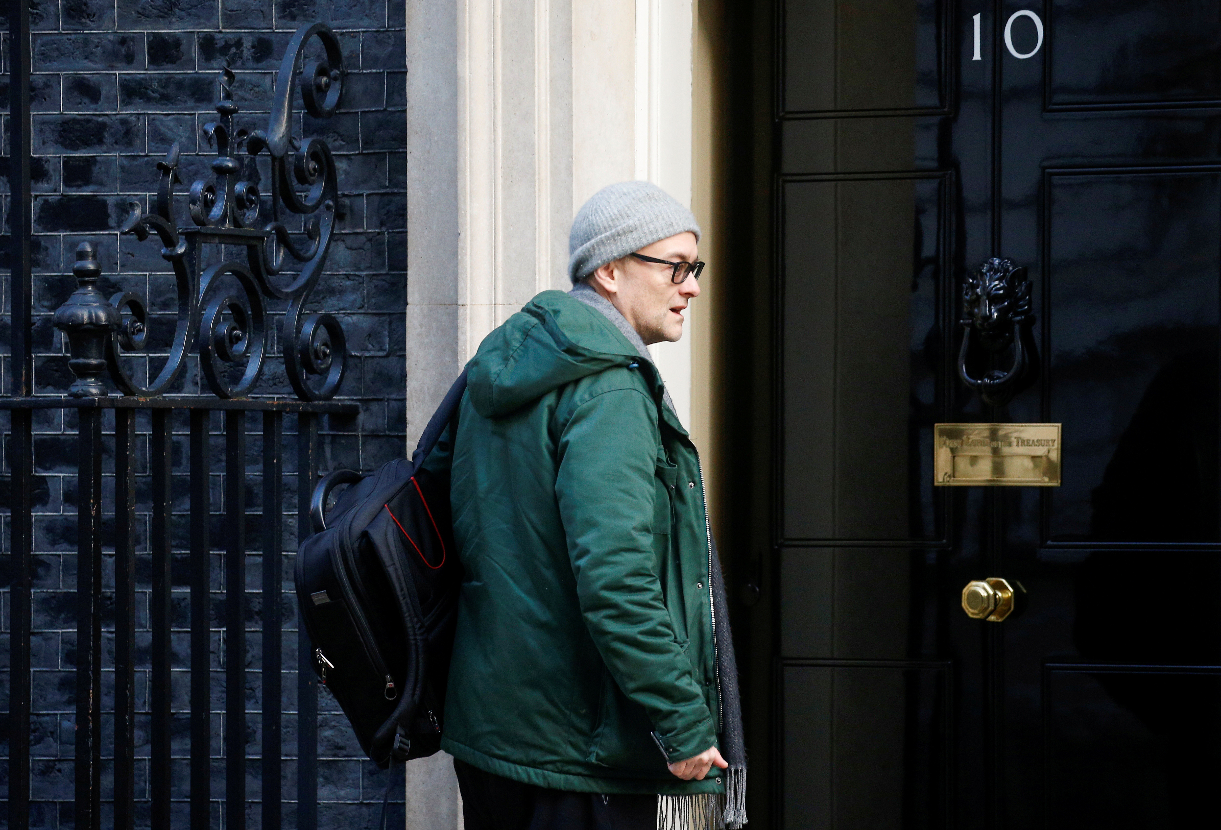 ▲▼英國首相強生（Boris Johnson）的高級顧問卡明斯（Dominic Cummings）出現新冠肺炎症狀。（圖／路透）