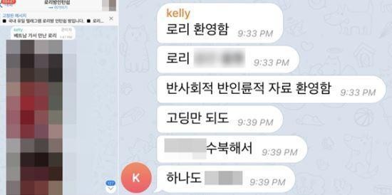 網友發現「Kelly」申嫌另外經營以小女孩為主題的色情聊天室。（網路圖片）