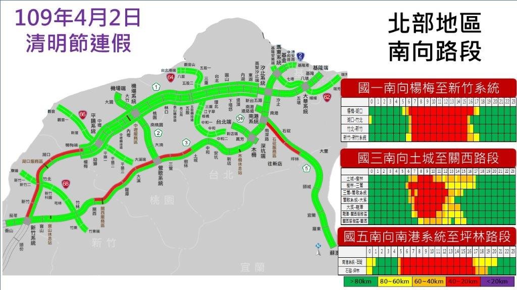 ▲▼清明假期首日地雷路段。（圖／高公局提供）