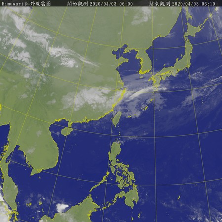 ▲▼衛星雲圖。（圖／翻攝中央氣象局）