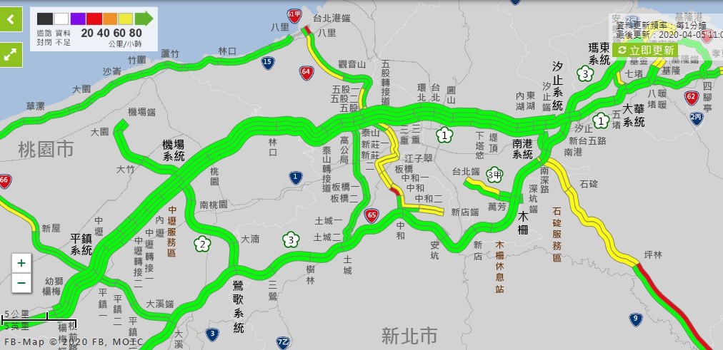 ▲▼國道路況。（圖／高公局）