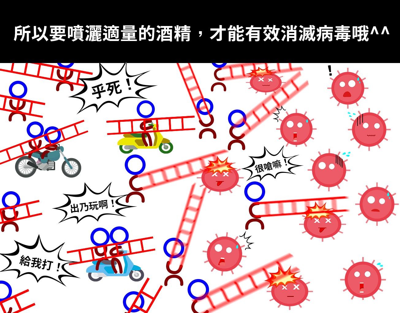 ▲▼內政部解析為何酒精可以消滅病毒。（圖／翻攝內政部臉書）