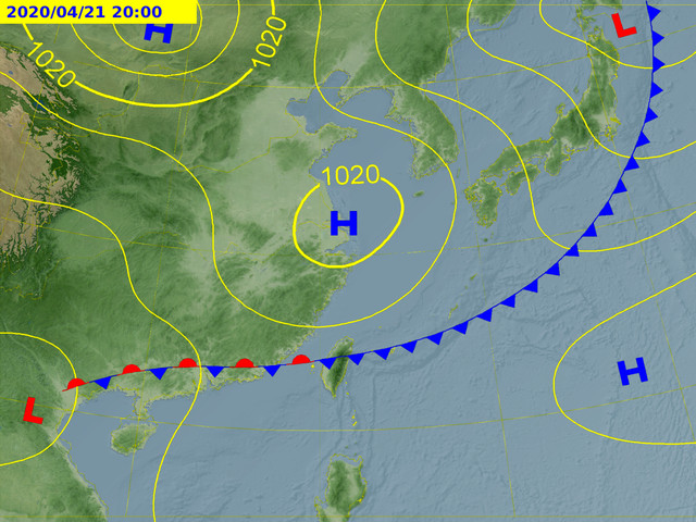 天氣圖。（圖／氣象局）