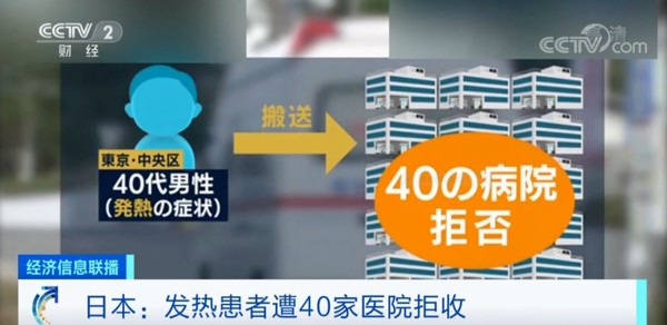 ▲日本一名男子發燒就醫症狀，連續被40家醫院拒收。（圖／翻攝自CCTV畫面)