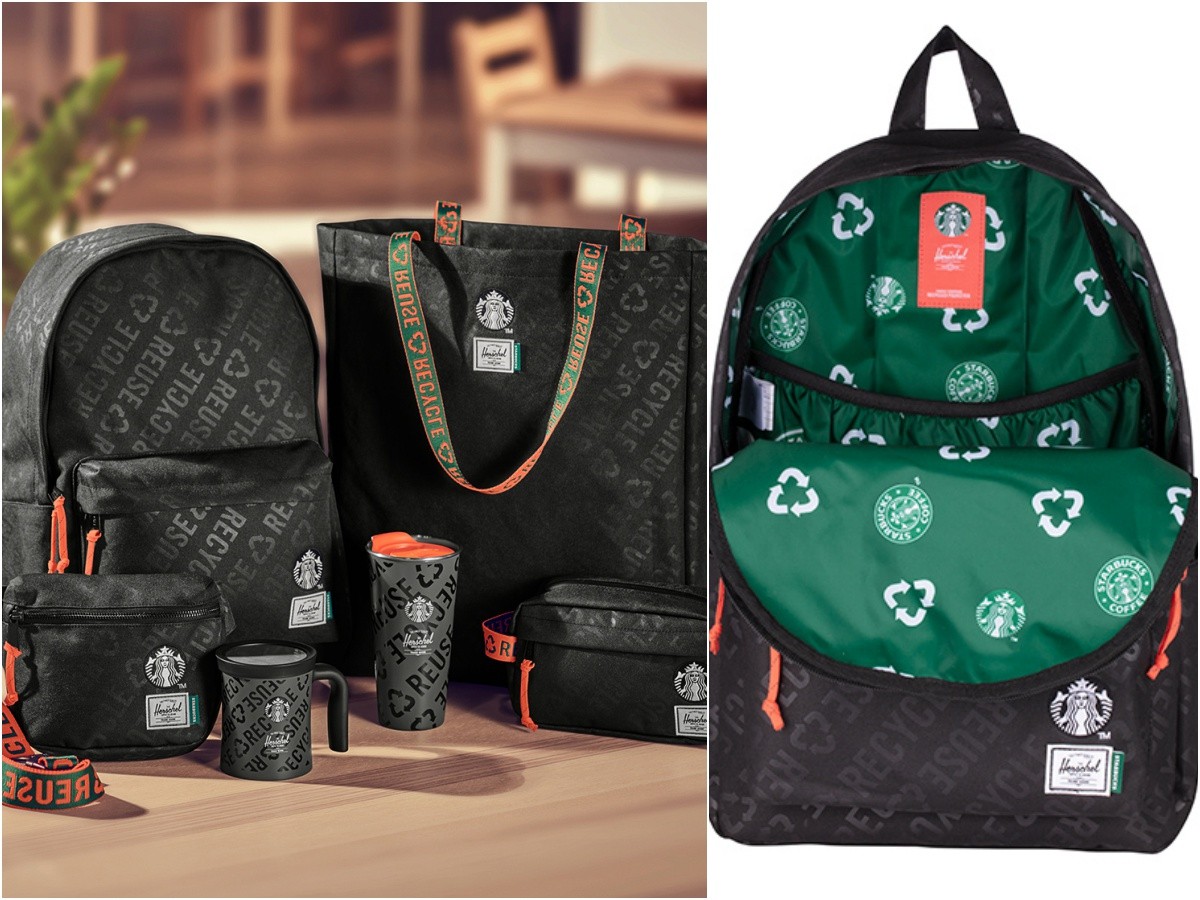 Starbucks Backpack HERSCHEL X Starbucks推聯名包 展現綠色時尚的環保態度 | ET Fashion | ETtoday新聞雲
