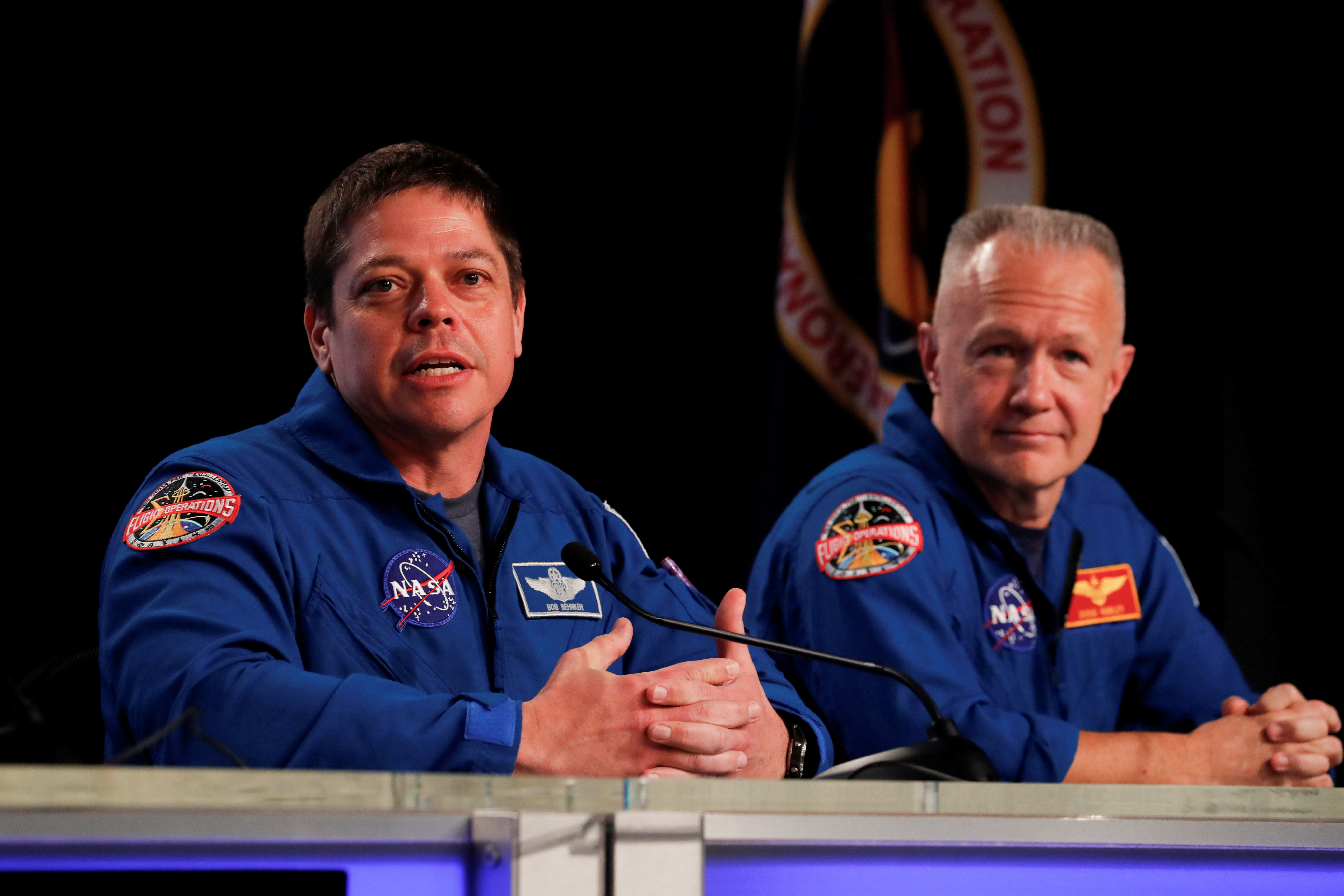 ▲▼ 5月將上國際太空站的太空人Bob Behnken及Doug Hurley。（圖／路透）