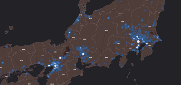 ▲▼靜岡縣的疫情也處在相當緊張的狀態。（圖／翻攝自都道府県別新型コロナウイルス感染者数マップ）