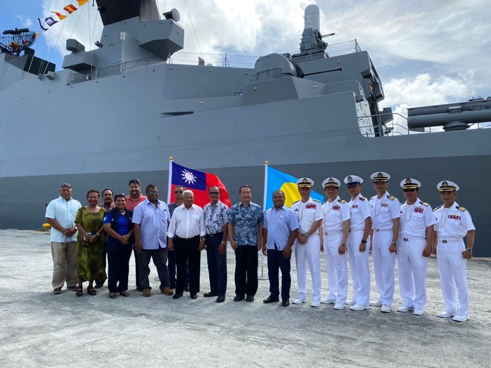 ▲▼海軍敦睦支隊於3月13日至15日完成訪問帛琉任務。（圖／取自中華民國駐帛琉大使館臉書）