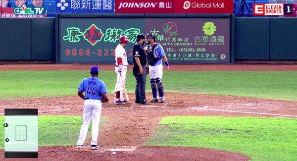 ▲樂天桃猿、富邦悍將板凳清空。（圖／翻攝CPBL.TV）