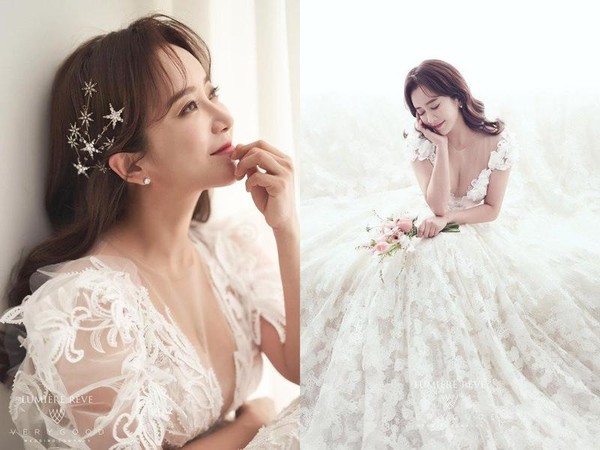 李葉璽宣布將在下月與同齡企業家結婚，並公開多張婚紗美照。（翻攝自Naver）