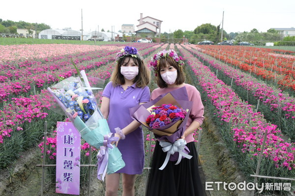 ▲彰化縣田尾花農開放賞花秘境打卡送花促銷買氣。（圖／彰化縣政府提供）