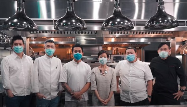▲米其林主廚首度合作　拍攝影片宣導「請盡量支持喜愛的餐廳」。（圖／截自影片）