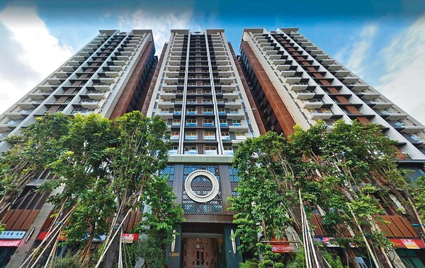 謝和弦承租的住宅位於板橋江子翠重劃區，2房月租金約24,000元。（翻攝自Google Map）