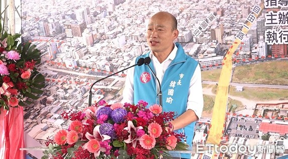 ▲高雄市長韓國瑜出席通車典禮。（圖／記者洪正達攝）